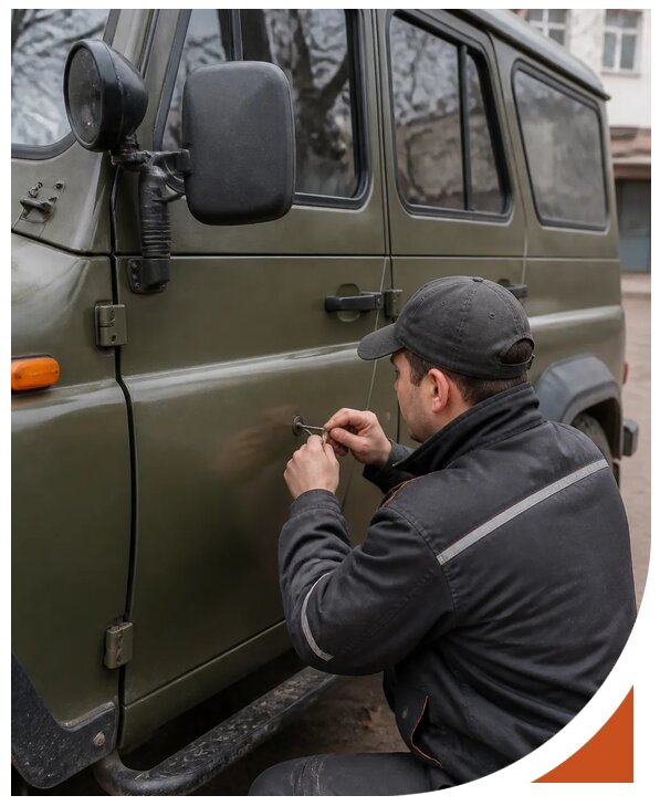 Профессиональное вскрытие автомобиля УАЗ без повреждений в Сорочинске